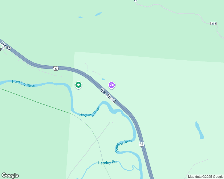 map of restaurants, bars, coffee shops, grocery stores, and more near 13700 U.S. 33 in Nelsonville