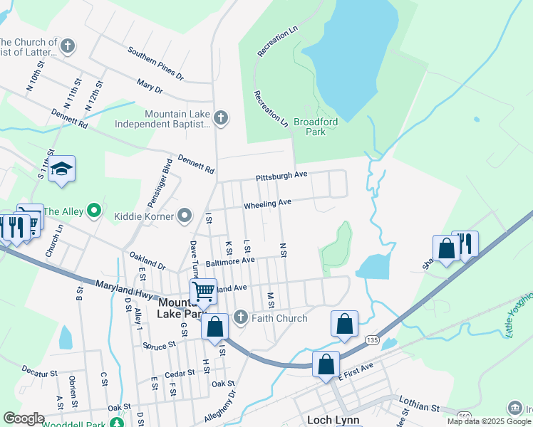 map of restaurants, bars, coffee shops, grocery stores, and more near 709 M Street in Oakland