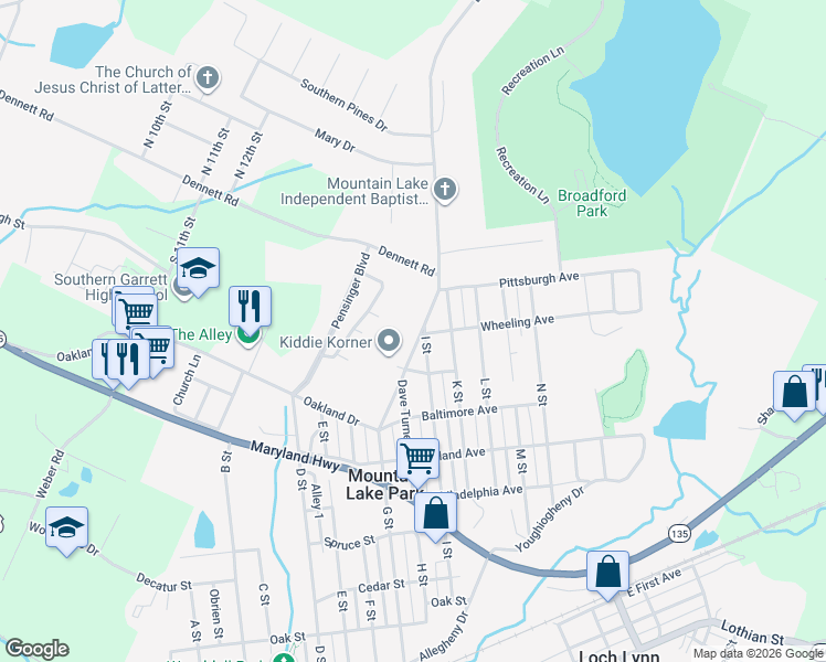 map of restaurants, bars, coffee shops, grocery stores, and more near 716 Deer Park Avenue in Oakland