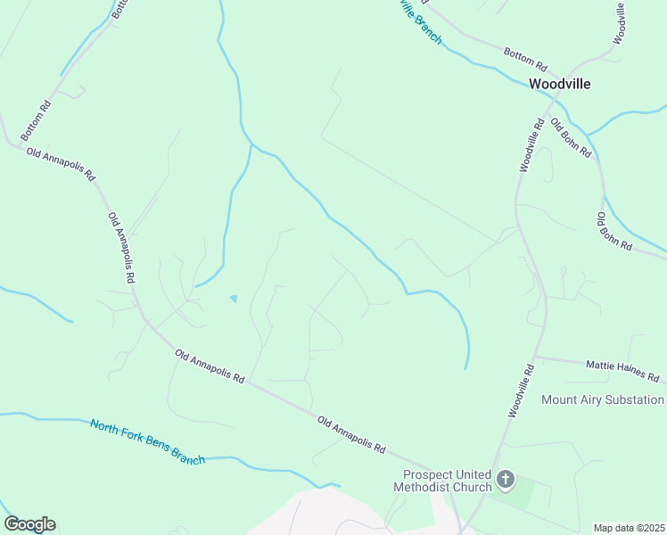 map of restaurants, bars, coffee shops, grocery stores, and more near 13599 Skyview Terrace East in Mount Airy