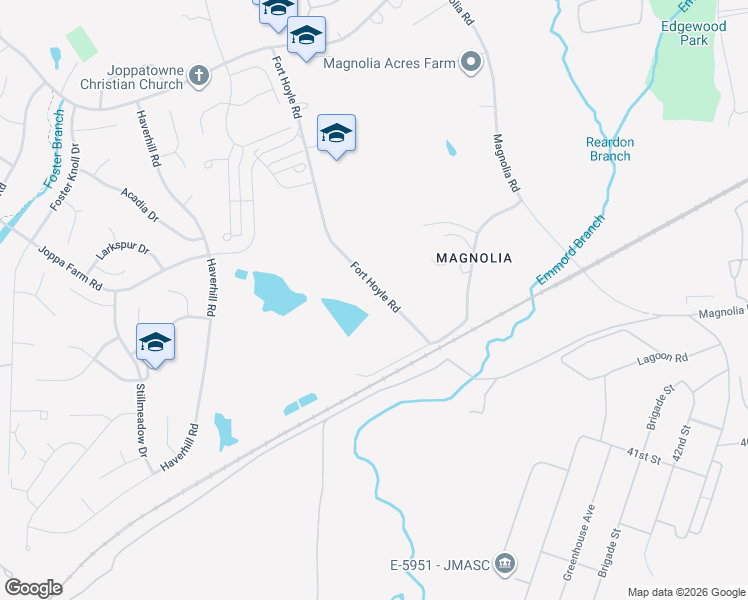 map of restaurants, bars, coffee shops, grocery stores, and more near 110 Fort Hoyle Road in Harford County