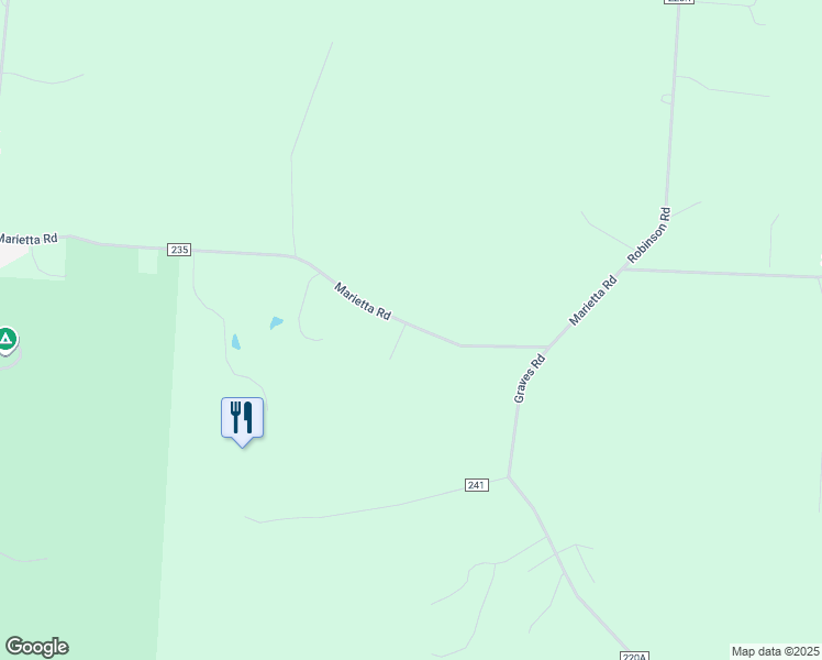 map of restaurants, bars, coffee shops, grocery stores, and more near 6485 Marietta Road in Chillicothe