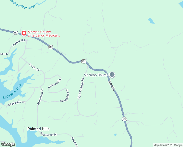 map of restaurants, bars, coffee shops, grocery stores, and more near 1867 Dynasty Ridge Road in Martinsville
