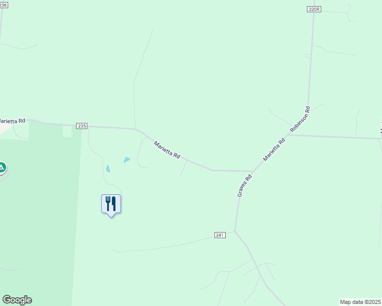 map of restaurants, bars, coffee shops, grocery stores, and more near 6485 Marietta Road in Chillicothe