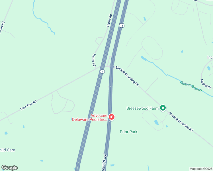 map of restaurants, bars, coffee shops, grocery stores, and more near 3839 Dupont Parkway in Townsend
