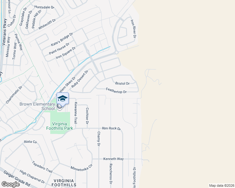 map of restaurants, bars, coffee shops, grocery stores, and more near 3035 Feathertop Drive in Reno
