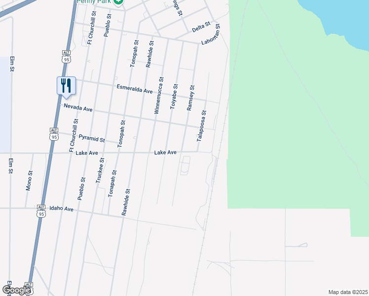 map of restaurants, bars, coffee shops, grocery stores, and more near 2940 Ramsey Street in Silver Springs