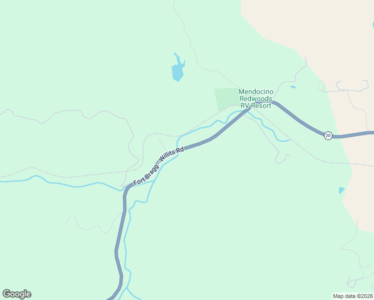 map of restaurants, bars, coffee shops, grocery stores, and more near 1901 Fort Bragg Road in Willits