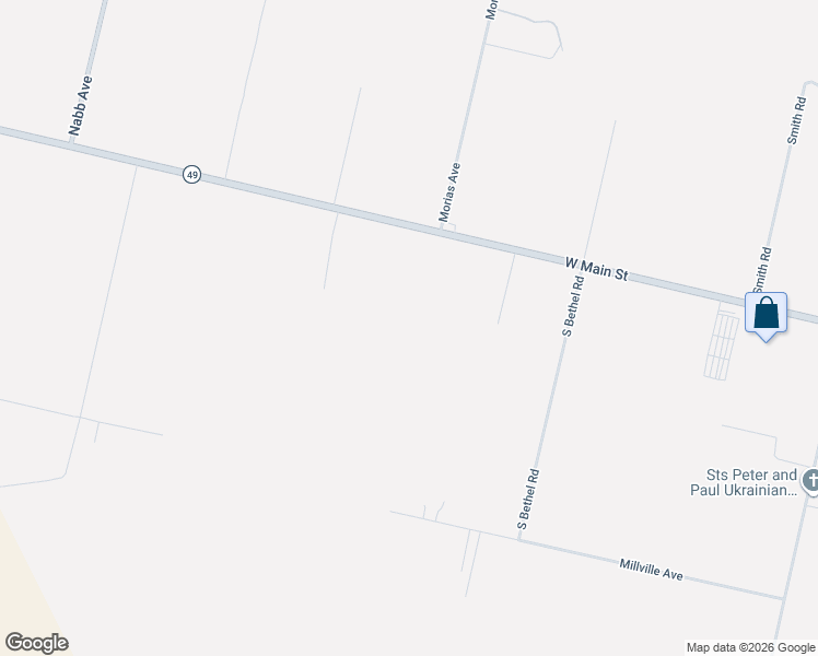 map of restaurants, bars, coffee shops, grocery stores, and more near 2501 West Main Street in Millville