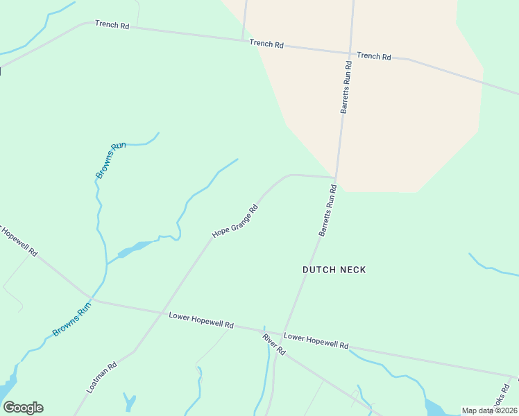 map of restaurants, bars, coffee shops, grocery stores, and more near 56 Hope Grange Road in Bridgeton