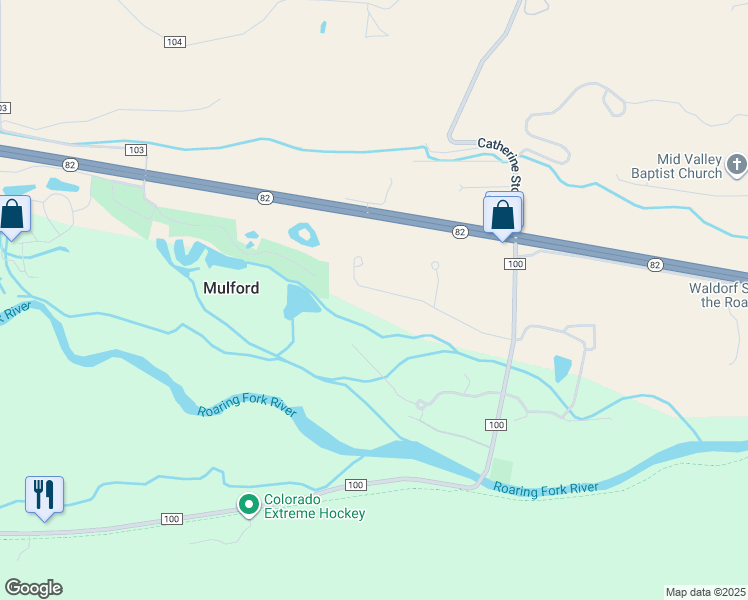 map of restaurants, bars, coffee shops, grocery stores, and more near 32 Equestrian Way in Carbondale