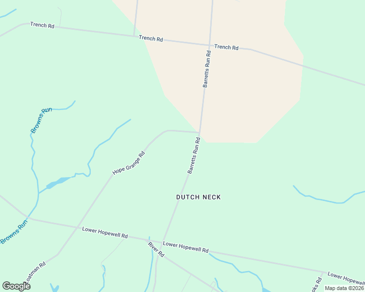 map of restaurants, bars, coffee shops, grocery stores, and more near 20 Hope Grange Road in Bridgeton