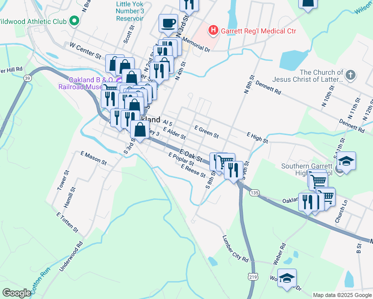 map of restaurants, bars, coffee shops, grocery stores, and more near 119 South 7th Street in Oakland