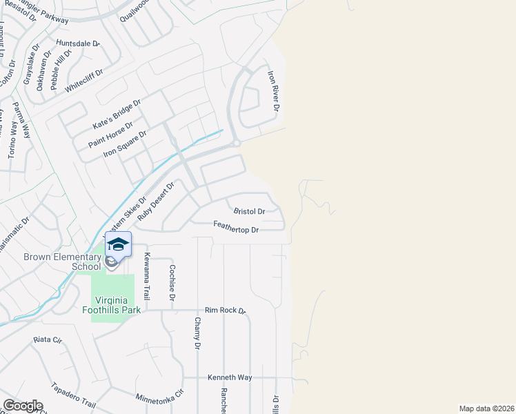 map of restaurants, bars, coffee shops, grocery stores, and more near 3034 Copper Stone Drive in Reno