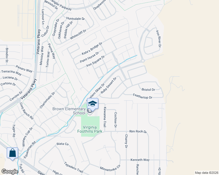 map of restaurants, bars, coffee shops, grocery stores, and more near 2956 Ruby Desert Drive in Reno