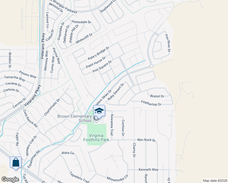 map of restaurants, bars, coffee shops, grocery stores, and more near 12249 Pewter Point Street in Reno