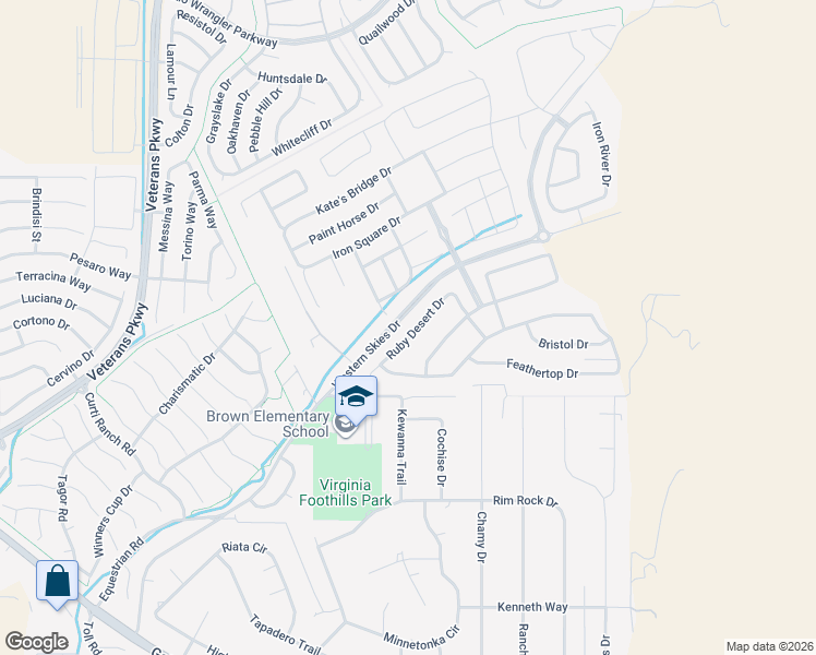 map of restaurants, bars, coffee shops, grocery stores, and more near 12249 Pewter Point Street in Reno