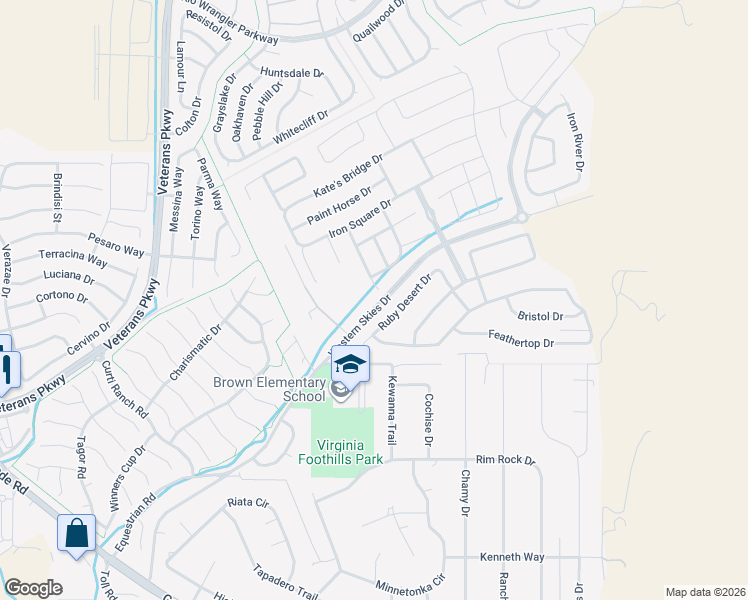 map of restaurants, bars, coffee shops, grocery stores, and more near 12249 Pewter Point Street in Reno