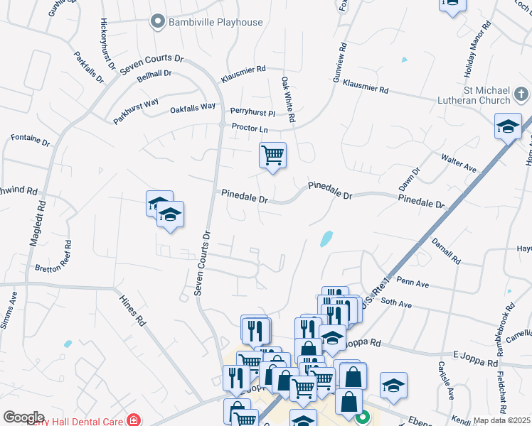 map of restaurants, bars, coffee shops, grocery stores, and more near 4 Hollybrook Court in Nottingham