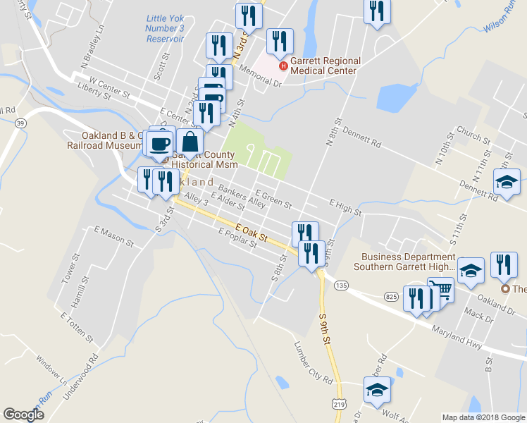 map of restaurants, bars, coffee shops, grocery stores, and more near 119 South 7th Street in Oakland