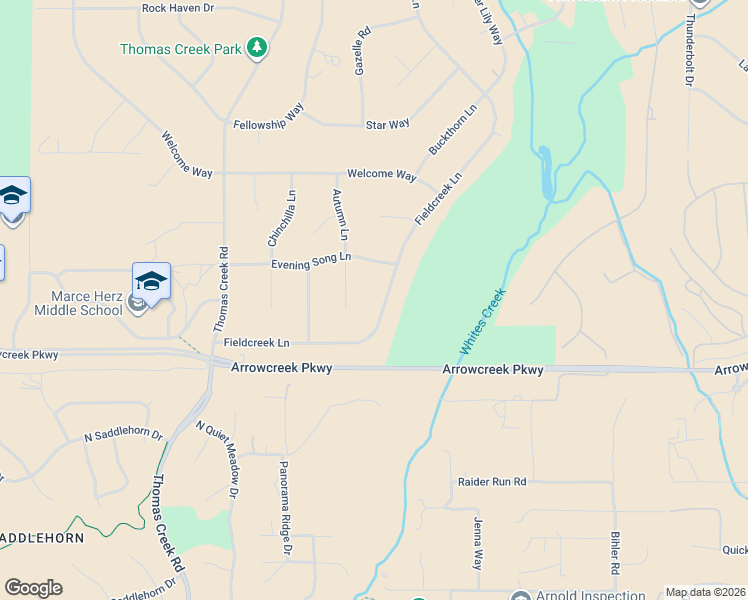 map of restaurants, bars, coffee shops, grocery stores, and more near 13365 Fieldcreek Lane in Reno