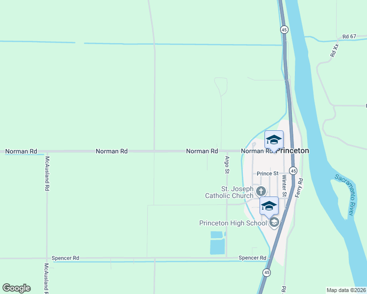 map of restaurants, bars, coffee shops, grocery stores, and more near 7029 Norman Road in Colusa