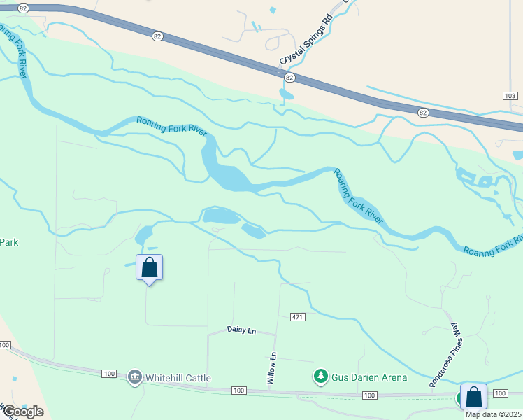 map of restaurants, bars, coffee shops, grocery stores, and more near 477 Rose Lane in Carbondale