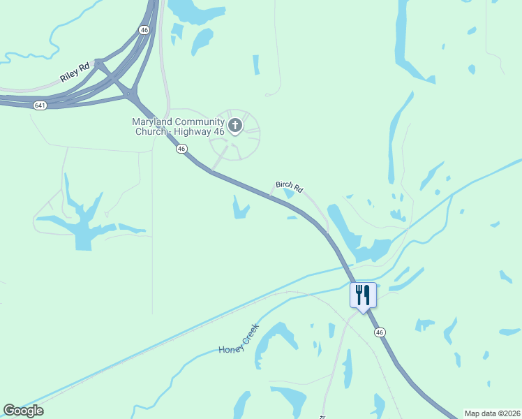 map of restaurants, bars, coffee shops, grocery stores, and more near 5911 State Road 46 in Terre Haute