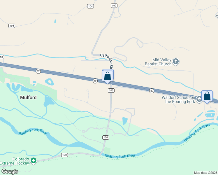 map of restaurants, bars, coffee shops, grocery stores, and more near in Garfield County
