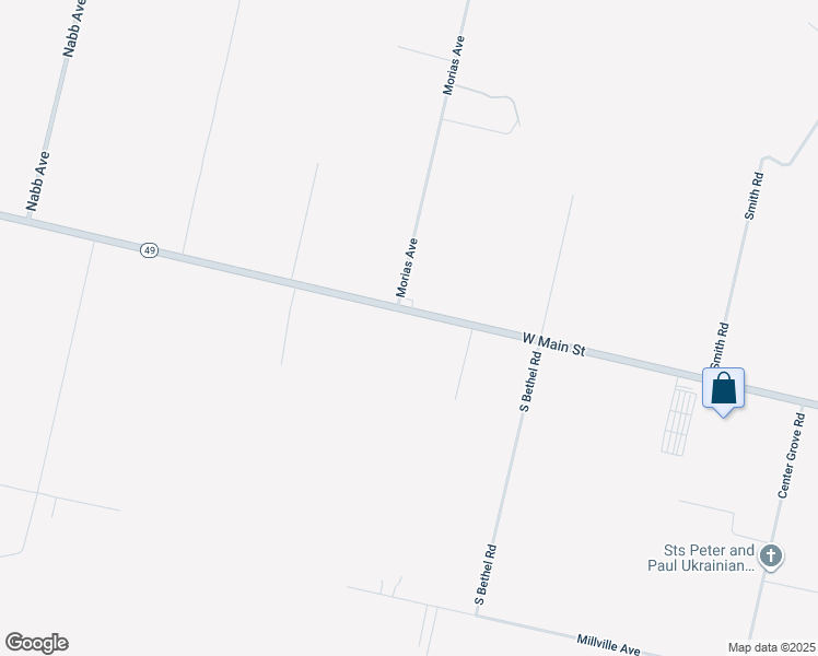 map of restaurants, bars, coffee shops, grocery stores, and more near 2455 West Main Street in Millville