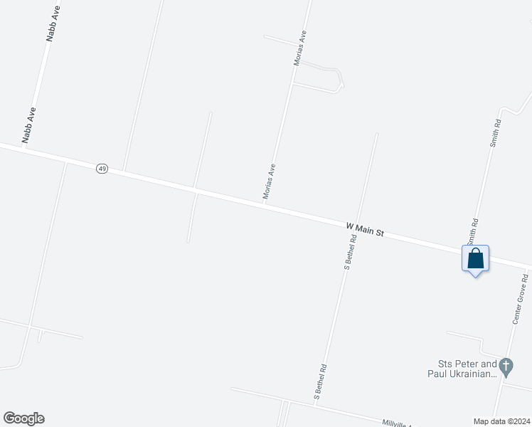 map of restaurants, bars, coffee shops, grocery stores, and more near 2455 West Main Street in Millville