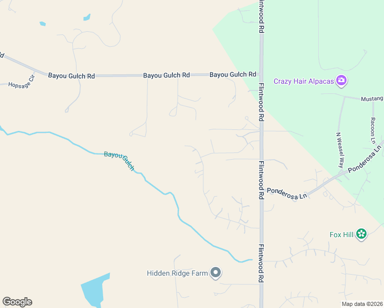 map of restaurants, bars, coffee shops, grocery stores, and more near 3125 Red Kit Road in Franktown