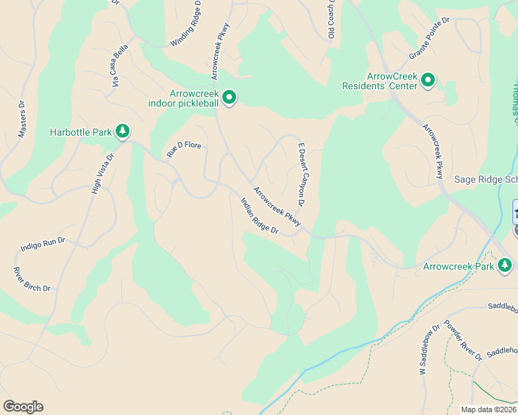 map of restaurants, bars, coffee shops, grocery stores, and more near 10129 Indian Ridge Drive in Reno
