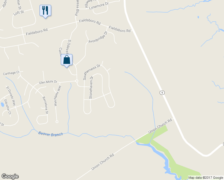 map of restaurants, bars, coffee shops, grocery stores, and more near 687 Southerness Drive in Townsend