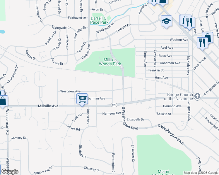 map of restaurants, bars, coffee shops, grocery stores, and more near 109 Mavern Avenue in Hamilton