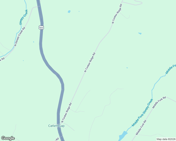 map of restaurants, bars, coffee shops, grocery stores, and more near 421 North Timber Ridge Road in Cross Junction