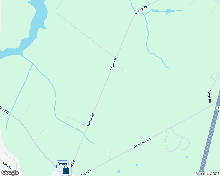 map of restaurants, bars, coffee shops, grocery stores, and more near 293 Money Road in Townsend