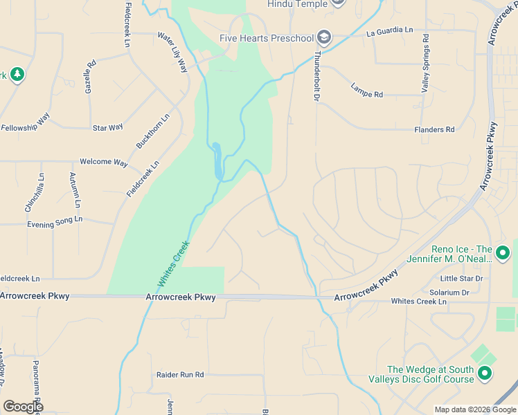 map of restaurants, bars, coffee shops, grocery stores, and more near 12930 Silver Wolf Road in Reno