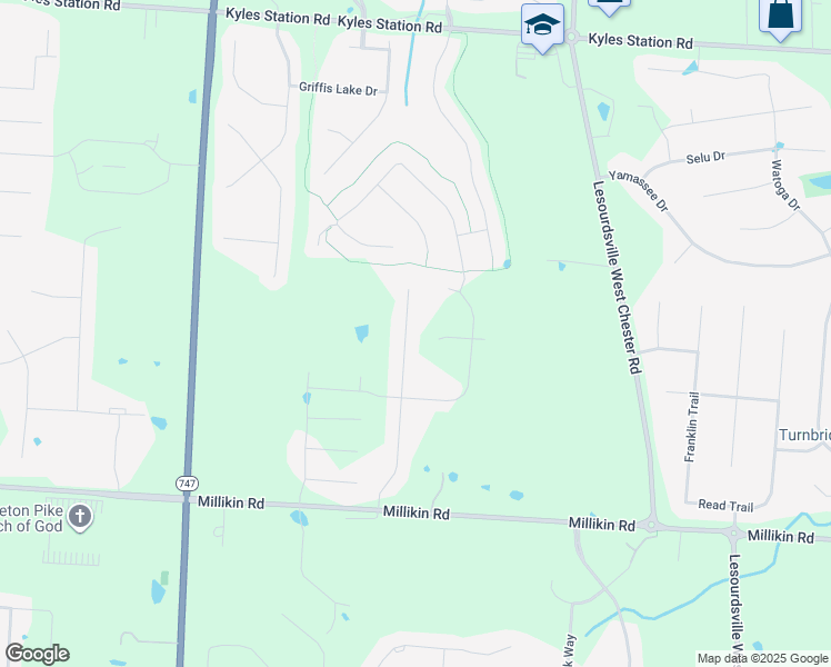 map of restaurants, bars, coffee shops, grocery stores, and more near 5784 Tilbury Trail in Butler County