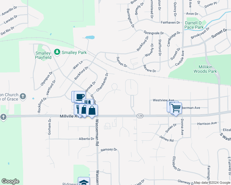 map of restaurants, bars, coffee shops, grocery stores, and more near 50 Curtis Drive in Hamilton