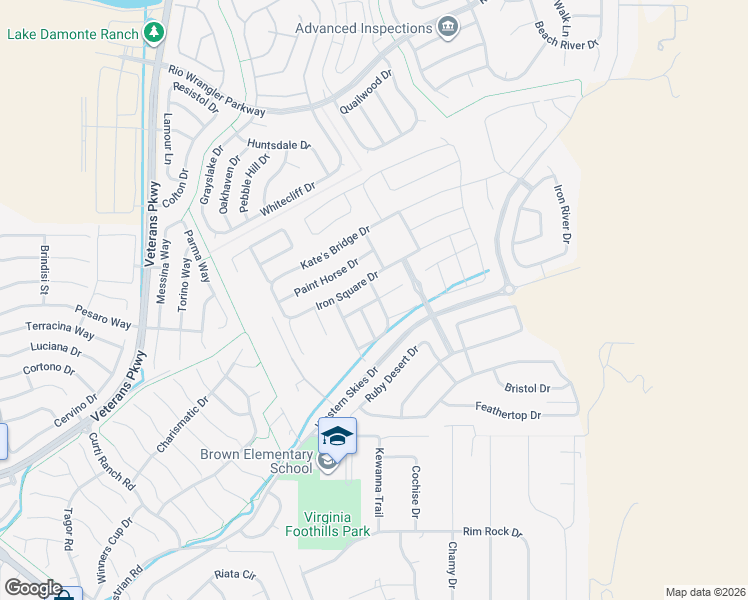 map of restaurants, bars, coffee shops, grocery stores, and more near 12322 Cave Primrose Lane in Reno