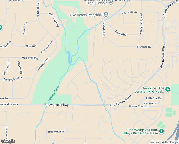 map of restaurants, bars, coffee shops, grocery stores, and more near 12930 Silver Wolf Road in Reno