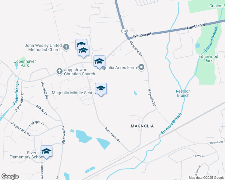 map of restaurants, bars, coffee shops, grocery stores, and more near 901 Trimble Road in Harford County