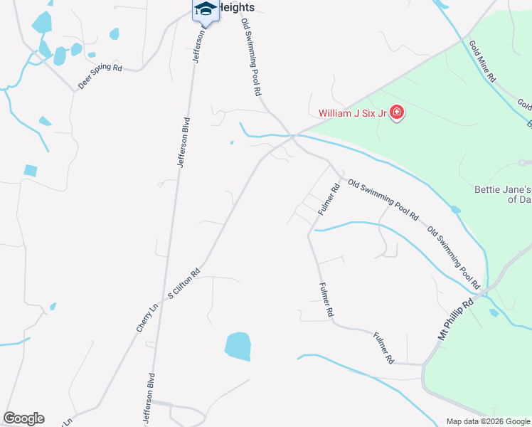 map of restaurants, bars, coffee shops, grocery stores, and more near 6413 South Clifton Road in Frederick