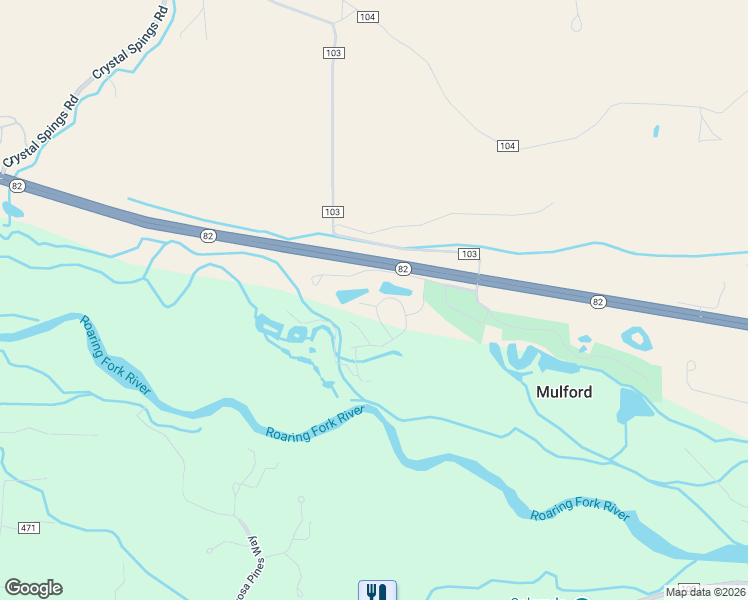 map of restaurants, bars, coffee shops, grocery stores, and more near 85 Stagecoach Circle in Carbondale