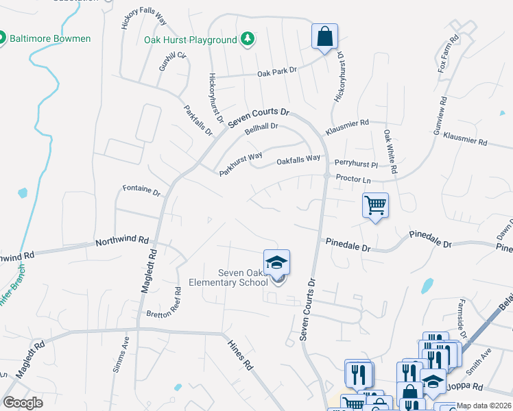 map of restaurants, bars, coffee shops, grocery stores, and more near 27 Sandstone Court in Nottingham