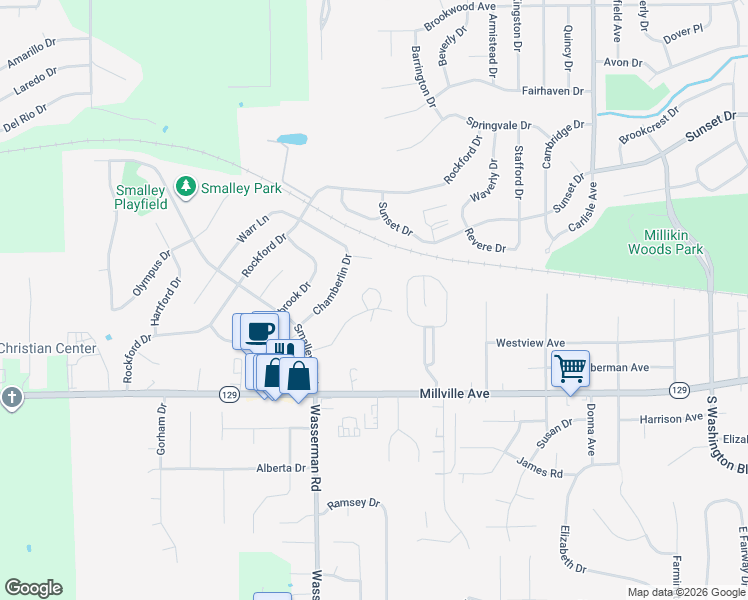 map of restaurants, bars, coffee shops, grocery stores, and more near 50 Curtis Drive in Hamilton