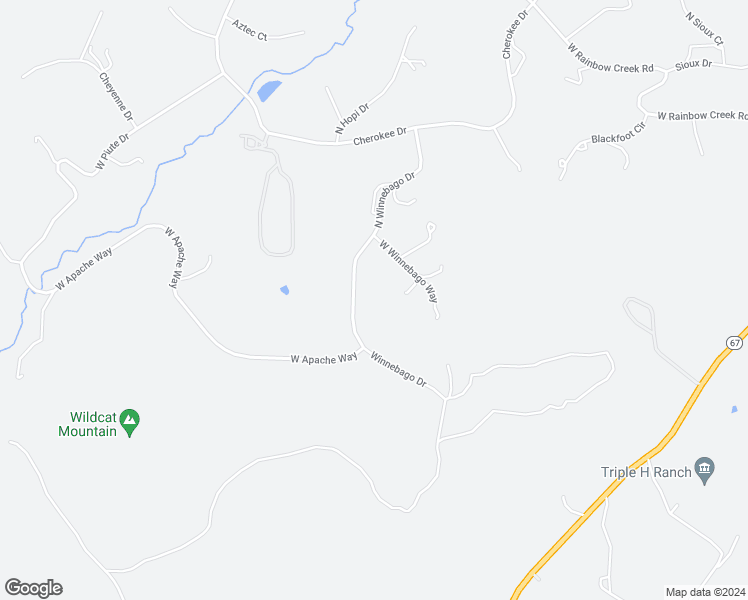 map of restaurants, bars, coffee shops, grocery stores, and more near 3334 North Winnebago Drive in Sedalia