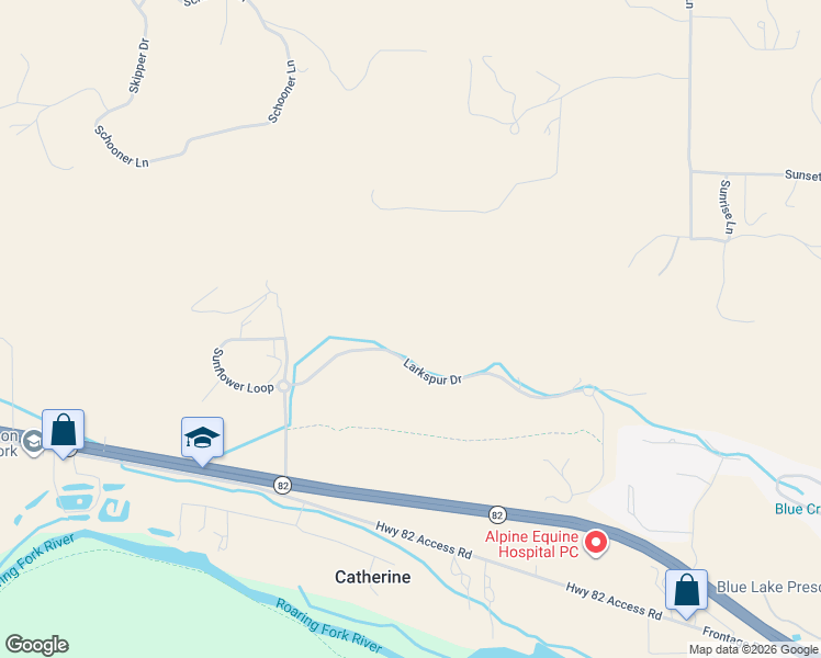 map of restaurants, bars, coffee shops, grocery stores, and more near 15 Larkspur Drive in Carbondale