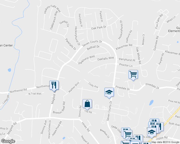 map of restaurants, bars, coffee shops, grocery stores, and more near 6 Sandstone Court in Nottingham